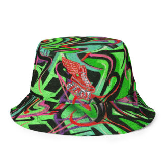 Street Life Roller Skate Reversible Bucket Hat